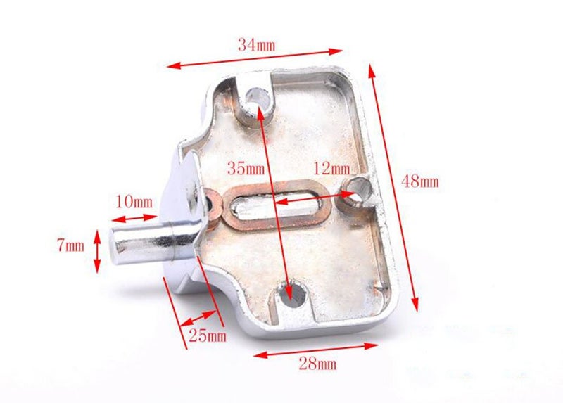dingchi 1PCS/lot Sliding Window Lock Child Safety Protection Lock Anti-Theft Door Lock Push/Pull Window Limit Locks - Image 3